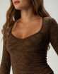 BDG Urban Outfitters Womens Long Sleeve Textured Top image number 5
