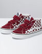 VANS Checkerboard Sk8-Mid Reissue Kids Velcro Shoes image number 1
