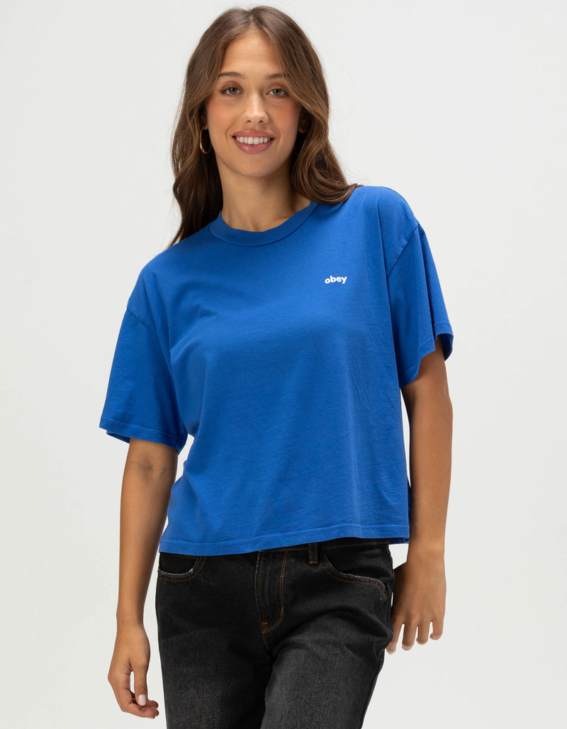 OBEY Take Your Time Womens Boxy Tee image number 1