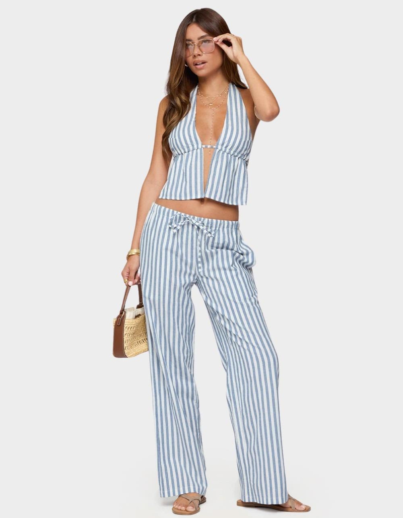 EDIKTED Macey Striped Pants image number 4