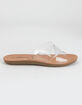 SODA Crisscross Womens Clear Slide Sandals image number 2