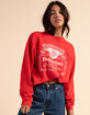 BREW CITY Budweiser Womens Crewneck Sweatshirt image number 1