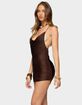 EDIKTED Soyana Fringed Backless Mini Dress image number 2