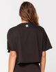 ADIDAS Large Logo Black Womens Crop Tee image number 3
