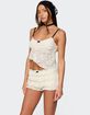 EDIKTED Este Asymmetric Textured Lace Top image number 4
