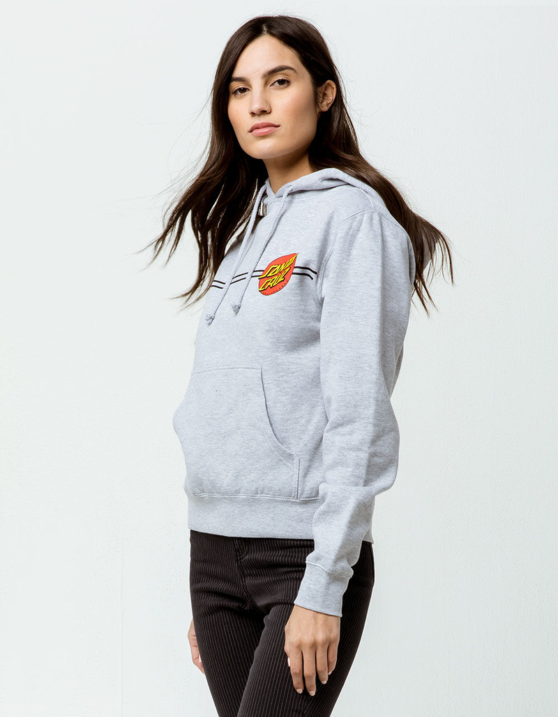 SANTA CRUZ Classic Dot Heather Gray Womens Sweatshirt image number 2
