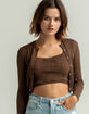 BDG Urban Outfitters Pointelle Twin Cardigan & Cami Set image number 1