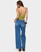 EDIKTED Flower Patch Low Rise Jeans image number 4