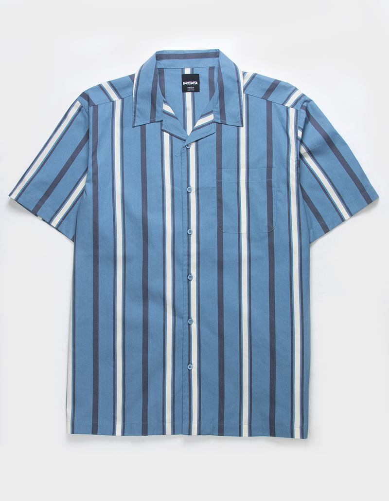 RSQ Mens Striped Button Up Shirt image number 0