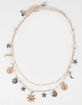 FULL TILT Sun Star Pearl Charm Necklace image number 1