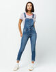 SKY AND SPARROW Button Front Womens Denim Overalls image number 1