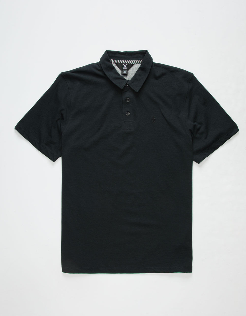 VOLCOM Wowzer Black Boys Polo Shirt image number 0