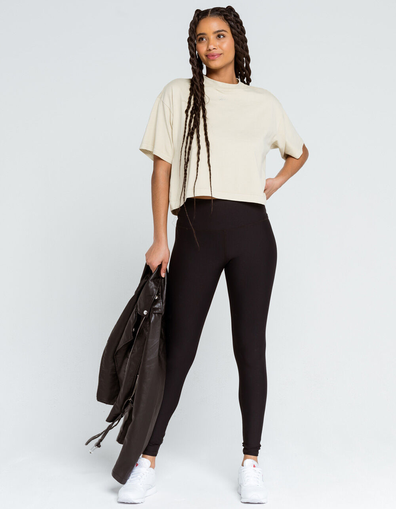 REEBOK Classics Natural Dye Womens Cream Crop Tee image number 3