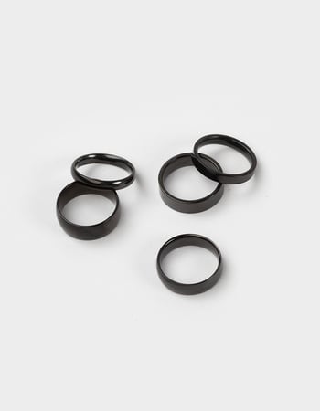 RSQ 5 Pack Black Ring Set Primary Image
