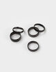 RSQ 5 Pack Black Ring Set image number 1