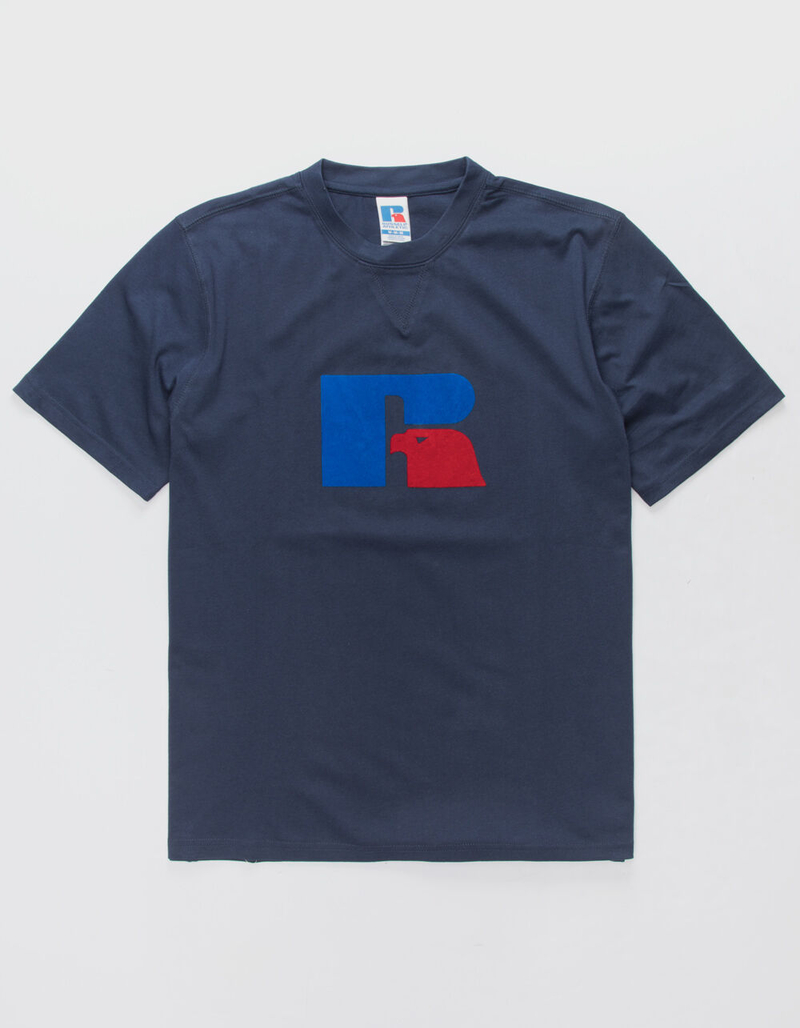 RUSSELL ATHLETIC Jerry Flock Navy Mens T-Shirt image number 0