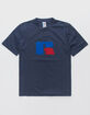 RUSSELL ATHLETIC Jerry Flock Navy Mens T-Shirt image number 1