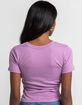 WEST OF MELROSE Cut To The Chase Womens Lavender Tee image number 3