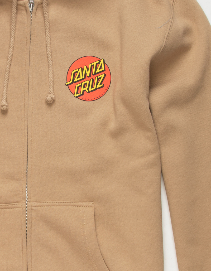 SANTA CRUZ Classic Dot Mens Zip-Up Hoodie image number 3