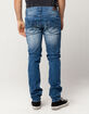 RSQ Seattle Mens Skinny Tapered Ripped Jeans image number 4