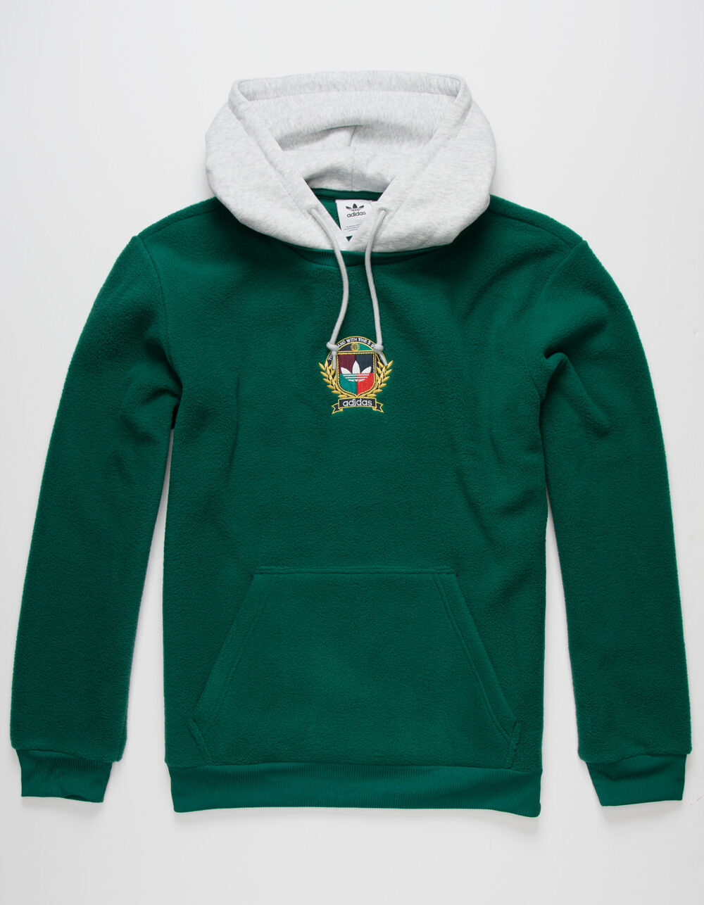 ADIDAS Crest PF Mens Hoodie - GREEN - XXL | Tillys