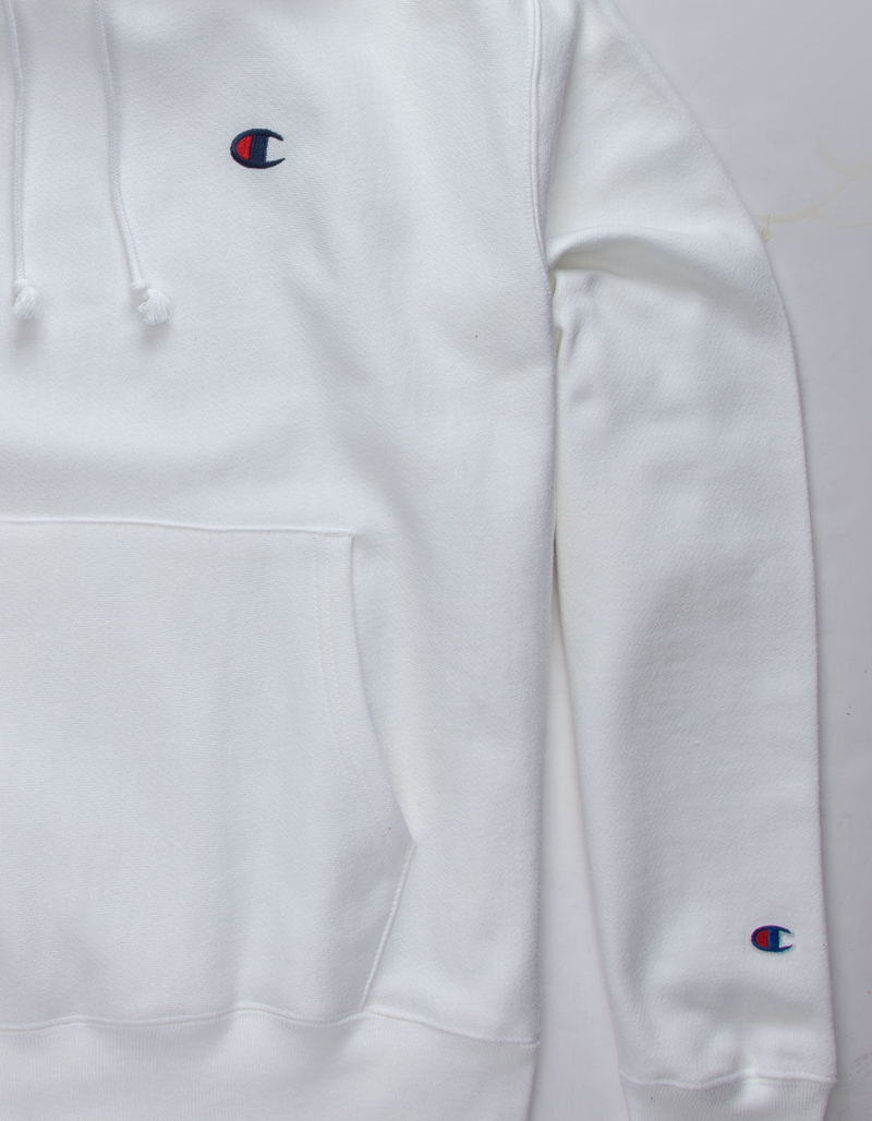 CHAMPION Reverse Weave White Mens Hoodie image number 1