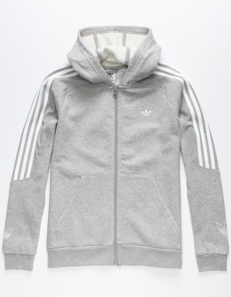 ADIDAS Outline Boys Zip Hoodie image number 0