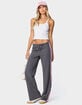EDIKTED Averie Contrast Striped Sweatpants image number 5