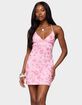 EDIKTED Ayv Sequin Floral Backless Mini Dress image number 1