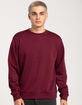 RSQ Mens Solid Crewneck Fleece Sweatshirt image number 1