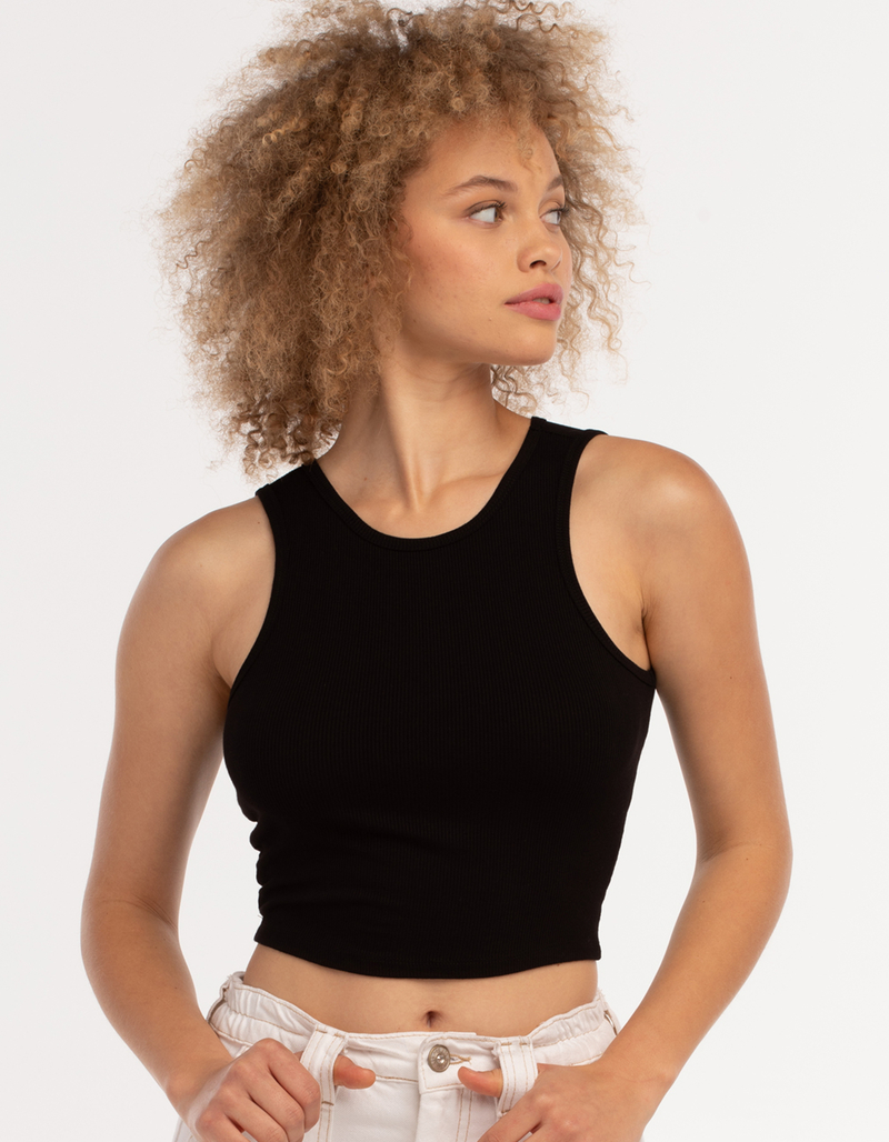 DESTINED Womens Cut Out Back Tank Top image number 0