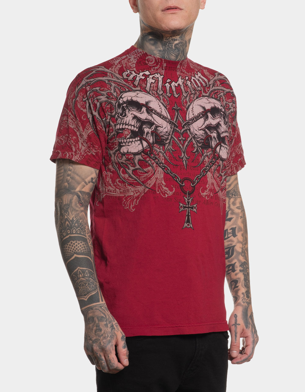 AFFLICTION Collapse Mens Tee - RED | Tillys