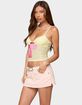 EDIKTED Alanah Flower Cut Out Mesh Top image number 2