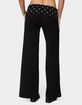 EDIKTED Petite Reeva Polka Dot Foldover Pants image number 3