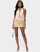 EDIKTED Irina Stud Cowl Neck Halter Top image number 5