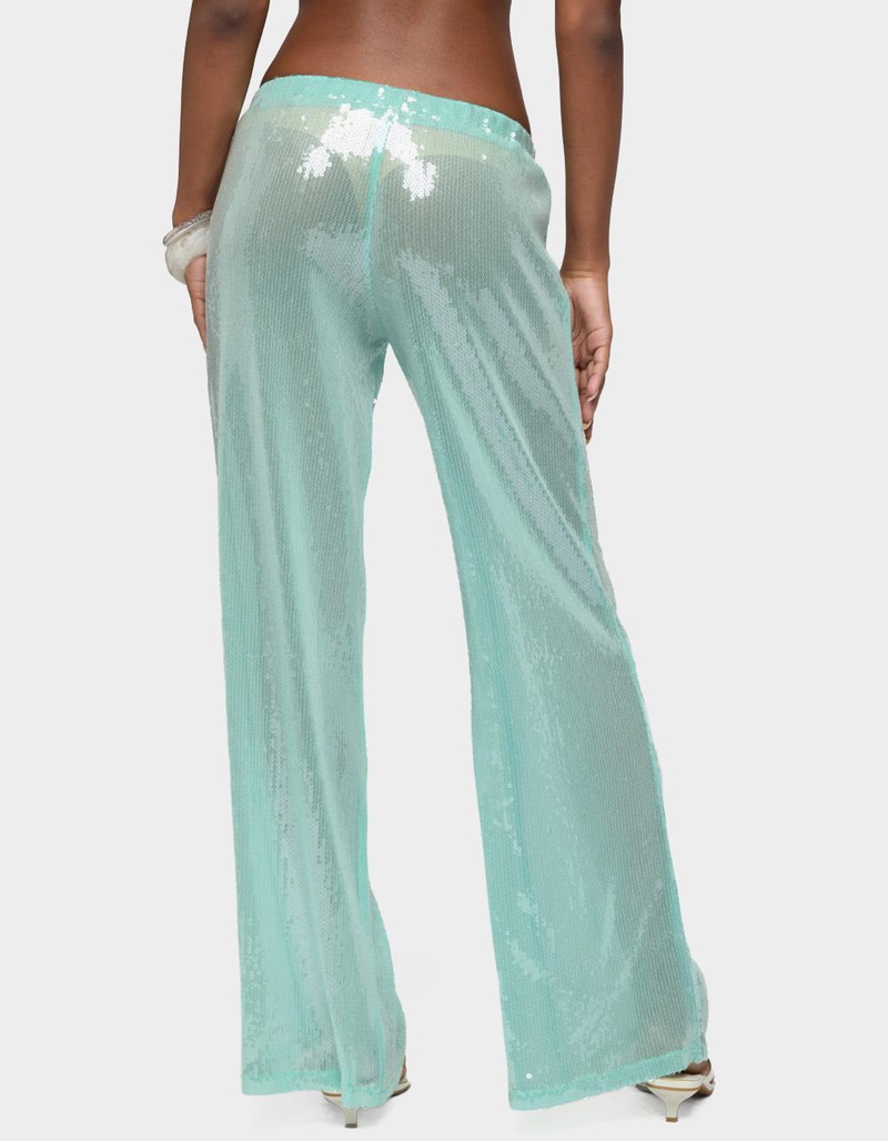EDIKTED Avalee Sequin Wide Leg Pants image number 2