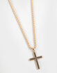 RSQ Cross Pendant Rope Chain Necklace image number 2