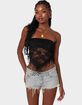 EDIKTED India Sheer Lace Strapless Top image number 1