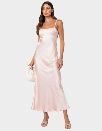 EDIKTED Vienna Open Back Satin Maxi Dress Alternative Image