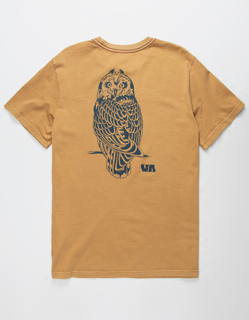 RVCA Pueo Antique Bronze Mens T-Shirt image number 0