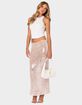 EDIKTED Riki Sheer Sequin Maxi Skirt image number 2