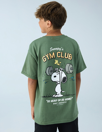 RIOT SOCIETY x Peanuts Snoopy's Gym Boys Tee Primary Image