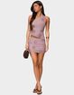EDIKTED Astrid Beaded Backless One Shoulder Top image number 5