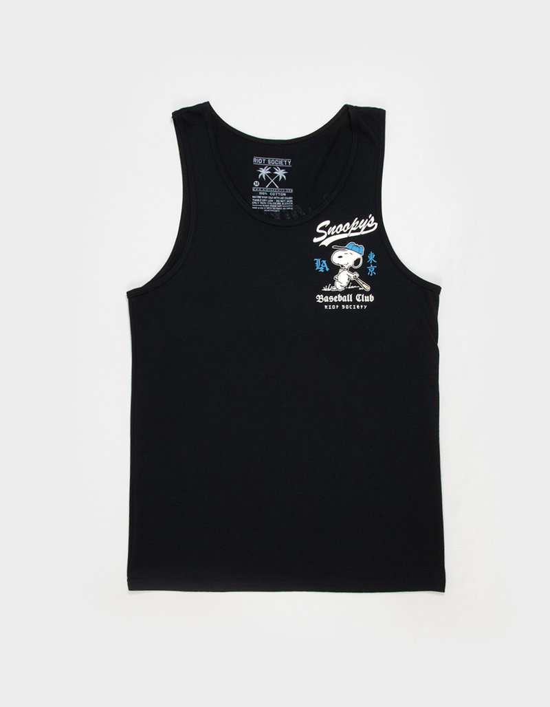 RIOT SOCIETY x Peanuts Baseball Mens Tank Top image number 1
