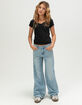 RSQ Girls Low Rise Wing/Heart Embroidered Jeans image number 3