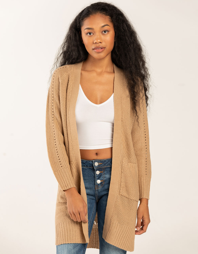 POOF Womens Front Pocket Cardigan image number 0