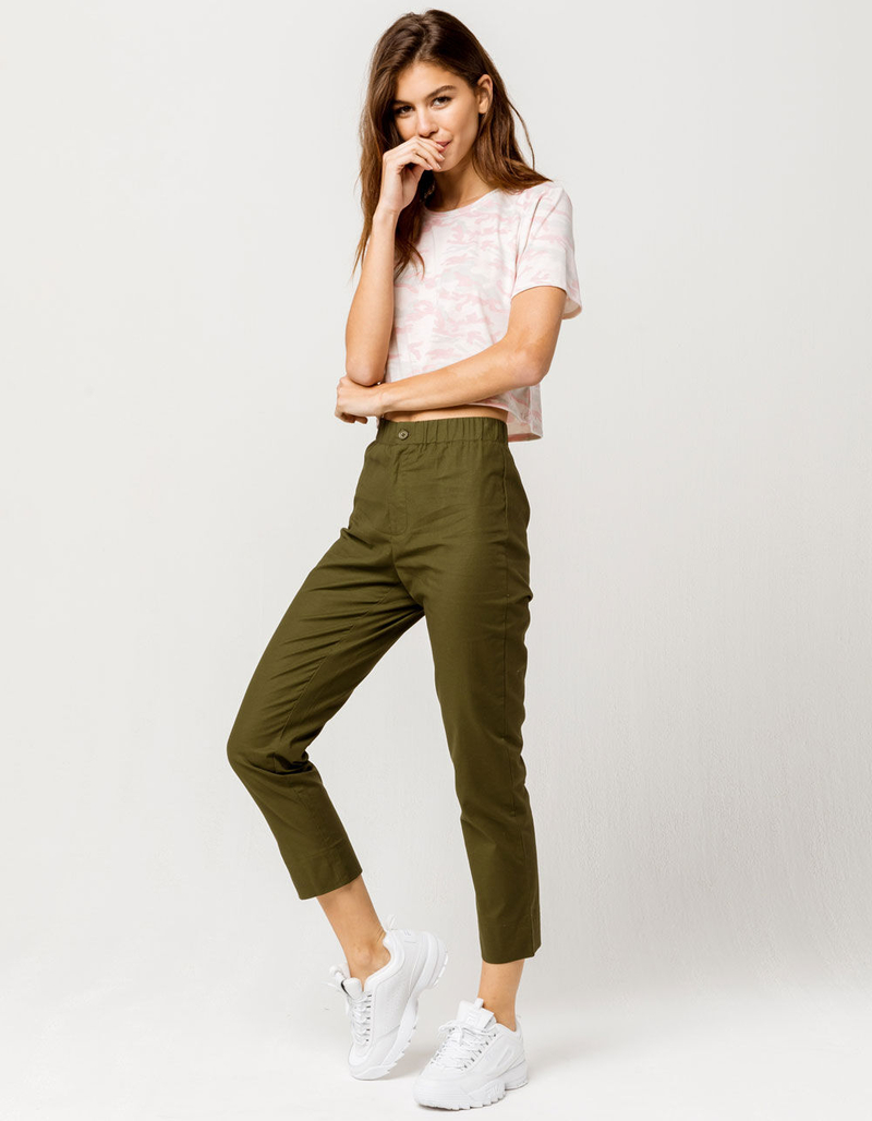 FULL TILT Camo Womens Crop Tee image number 3