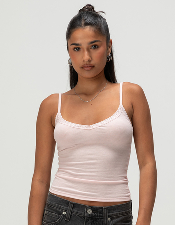 TILLYS Womens Lace Trim Cami Primary Image