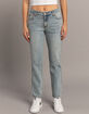 RSQ Womens Low Rise Straight Jeans image number 2