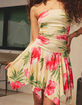 FULL TILT Womens Floral Tube Hanky Hem Dress image number 6